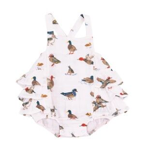 NWT Angel Dear Adorable Duck Print Kids Romper